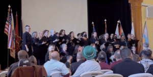 Members of SDWC sing for the audience at Jeri Dilno's Celebration of Life